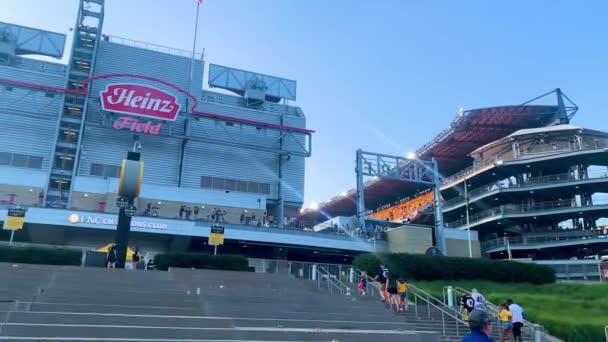 Exterior Heinz Field Football Stadium Pittsburgh Pennsylvania Usa Home Pittsburgh — Videoclip de stoc