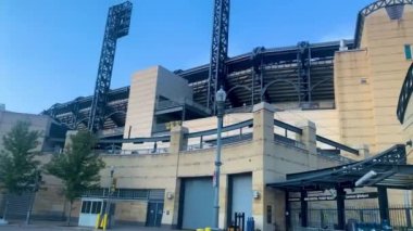 View of PNC Park baseball stadium - home of the Pittsburgh Pirates