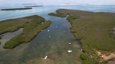 An aerial view of the Florida Keys in HD