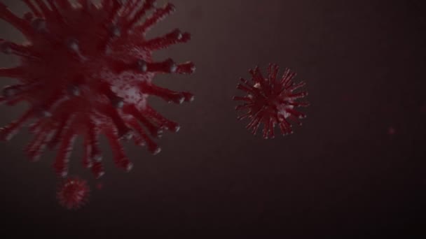 Virus Rendering Animation Covid Global Pandemic — Vídeos de Stock