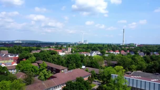 Panoramic Shot Industrial Background — Video