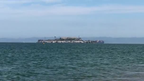 Beautiful View Alcatraz San Francisco California — Stockvideo