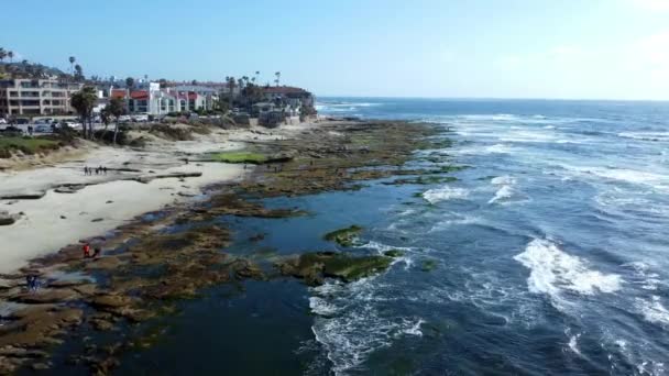 Aerial Shot Jolla San Diego California Day — Stock Video