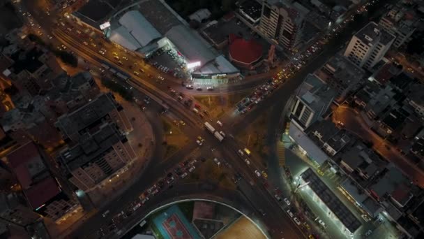 Beautiful Aerial Shot Cityscape Quito Ecuador — Stockvideo