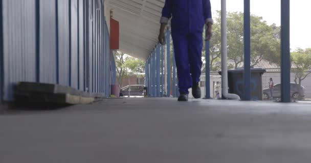 Person Inom Övergripande Promenader Skolgårdar — Stockvideo