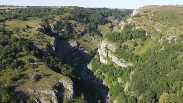 Drone Footage Top Gorge Cheddar Somerset — Vídeo de stock