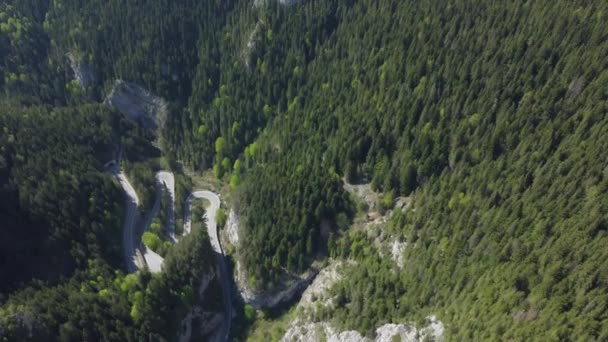 Landscape Bicaz Gorges Romania Cliff Natural — Video Stock