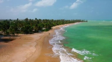 Costa de Loiza, Porto Riko havadan güzel bir manzara.