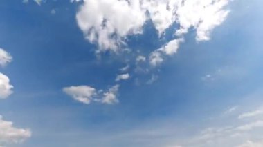 Sky covered by clouds in a time-lapse, changing shapes