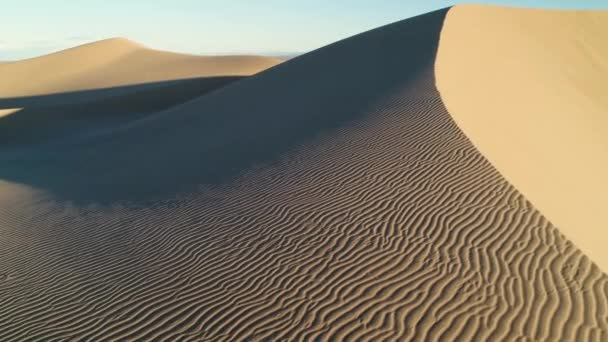 Hisnande Utsikt Över Glamis Sanddyner Imperial County Kalifornien Med Slät — Stockvideo