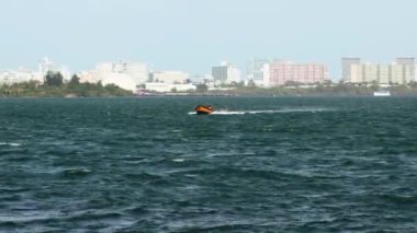 A natural view of the coast and the Port of San Juan in Puerto Rico under a gloomy sky