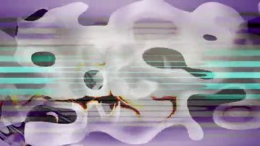 Kaplamalar için parlak renkli sıvı yüzeyin soyut bir animasyonu