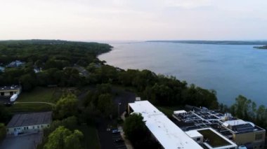An aerial shot of the EPA building in Narragansett Rhode Island
