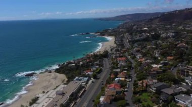 An aerial view of Laguna Beach in California, USA