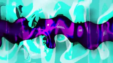 Kaplamalar için parlak renkli sıvı yüzeyin soyut bir animasyonu