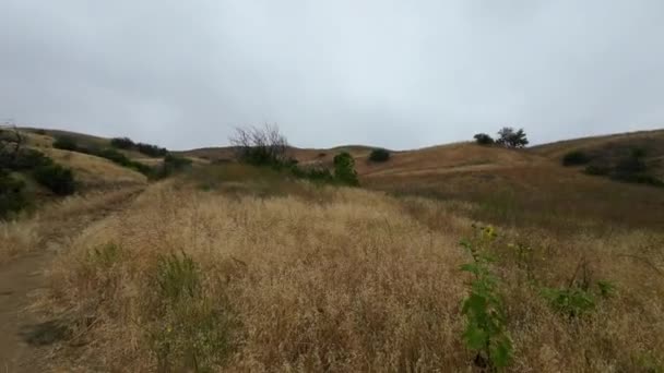 Panoramic Footage Hiking Trail Paths Melveny Park Granada Hills Los — Vídeos de Stock