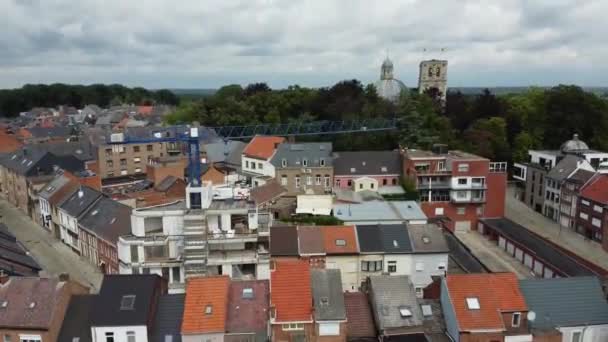 Beautiful View Red Roofs Apartments — Vídeo de Stock