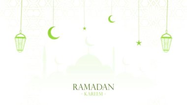 A looping animation of Islamic element background - Ramadan concept