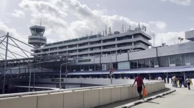 A beautiful view of the Lagos International Airport in Nigeria, Africa.
