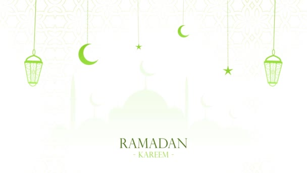 Looping Animation Islamic Element Background Ramadan Concept — Video Stock