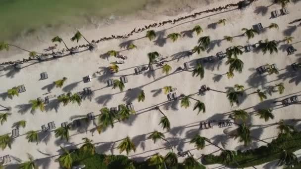 ドミニカ共和国からの大西洋の空中写真 — ストック動画