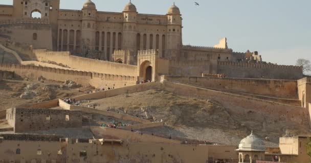Amber Fort Also Known Amer Fort India — Stock video