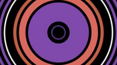 Bir Circa retro mor mor yüzük animasyonu