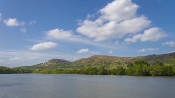 Lapso Tempo Lago Contra Colinas Verdes Vale Yumuri Matanzas Cuba — Vídeo de Stock