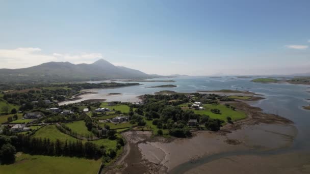 Aerial Shot Croagh Patrick Westport Court Mayo Ireland — Stok video