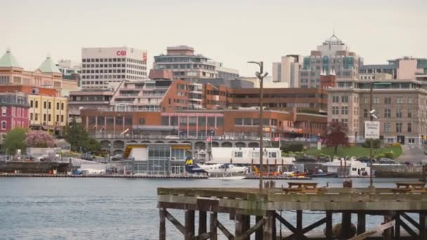 Waterfront Residential Buildings Downtown Victoria Vancouver Island — Vídeos de Stock