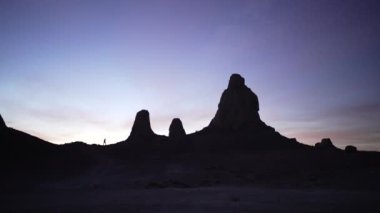 The Trona Pinnacles and tufa spires in California