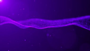 Mavi ve mor dalgaların soyut arkaplanı 