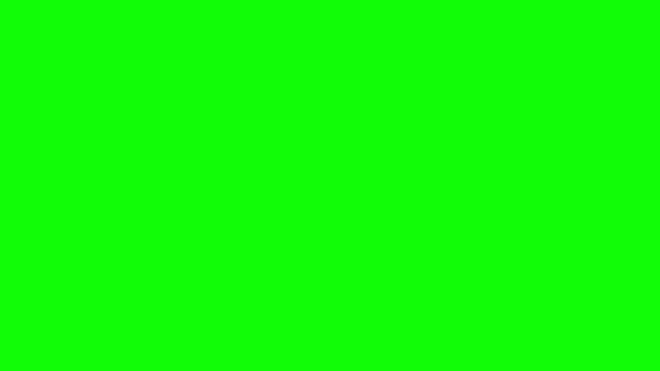 White Hand Cursor Green Screen Green Screen Template Moving Cursor — Vídeo de stock