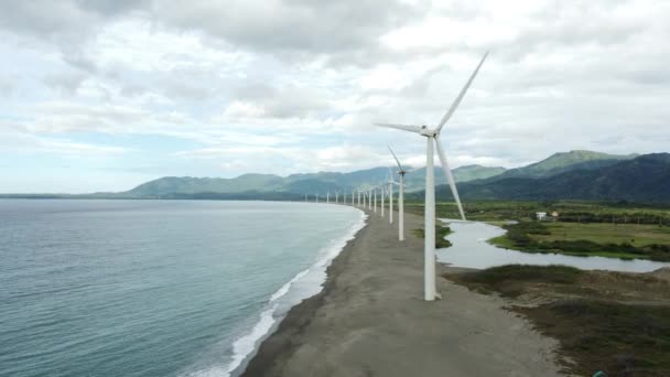 Bangui Yel Değirmenleri Ilocos Norte — Stok video