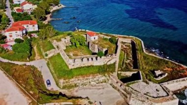 Yunanistan 'da deniz manzaralı güzel bir Preveza kasabası.