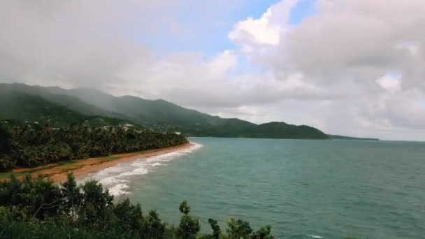 Časová Prodleva Video Pláže Maunabo Portoriko — Stock video