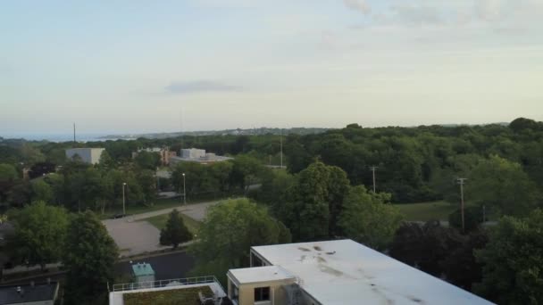Rotating Aerial Shot Narragansett — Vídeo de stock