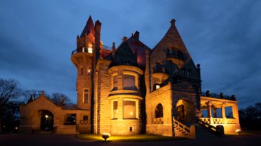 Time lapse of clouds over Craigdarroch Castle
