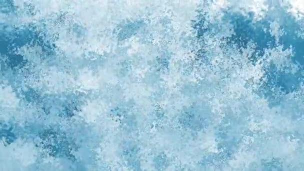 Een Abstracte Vloeibare Kunstachtergrond Witte Koele Blauwe Kleuren Vloeibare Marmeren — Stockvideo