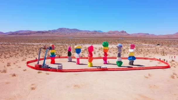 Una Hermosa Vista Las Siete Montañas Mágicas Una Atracción Turística — Vídeos de Stock