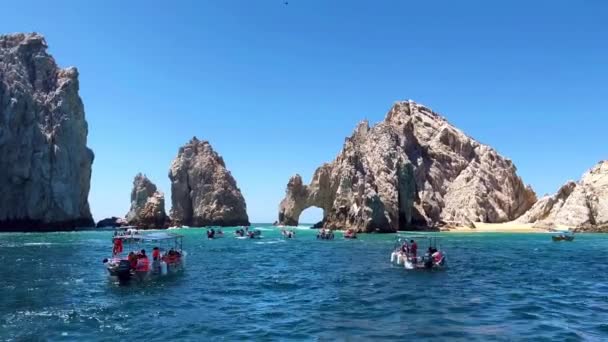 Aerial View Arch Cabo San Lucas Mexico Southernmost Tip Baja — Stock Video