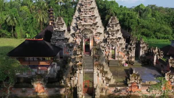 Pura Goa Lawah Balinese Hindu Temple Pura Klungkung Bali Indonesia — Αρχείο Βίντεο