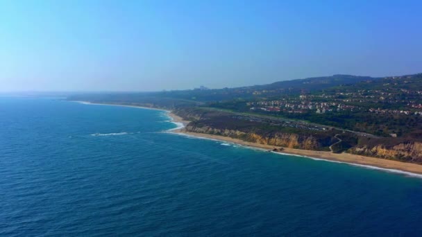 Aerial View Jolla Seaside Neighborhood California — Vídeos de Stock