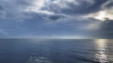 A beautiful sunrise reflection over the Sea