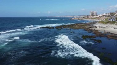 Gün boyunca La Jolla, San Diego, California 'da bir hava görüntüsü.