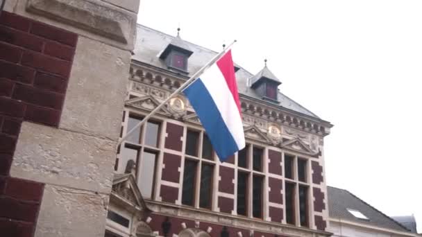 Netherlands Flag Building — Vídeo de Stock