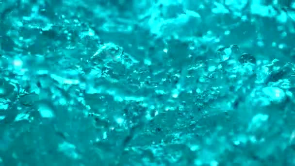 Slow Motion Blue Water Splashing Shot 1000Fps — Video