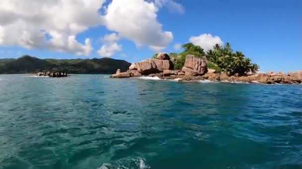 Adventurous Boat Tour Island Pierre Seychelles — Vídeo de Stock