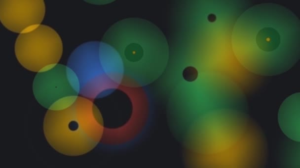 Een Vlekkerige Mid Tempo Bubbels Animatie Beweging Grafische — Stockvideo