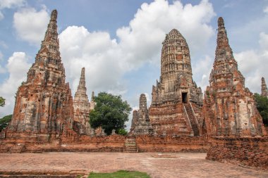 Ayutthaya Tayland ve Güneydoğu Asya 'daki Tayland Tapınağı Wat Chai Watthanaram